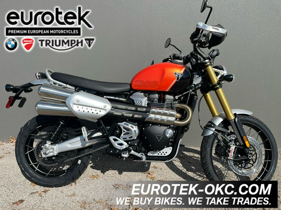 2024 Triumph Scrambler 1200 XE Baja Orange / Phantom Black