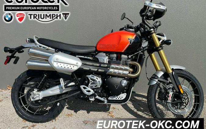 2024 Triumph Scrambler 1200 XE Baja Orange / Phantom Black