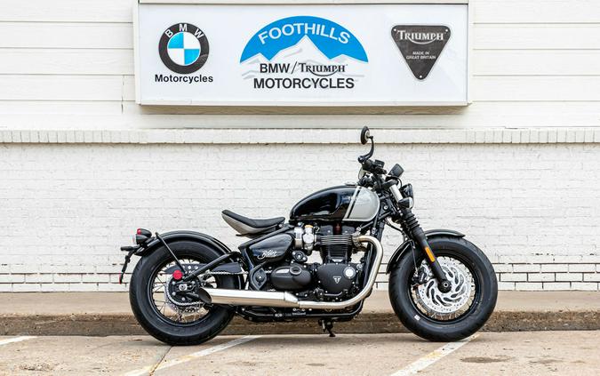 2024 Triumph Bonneville Bobber Jet Black/Ash Gray