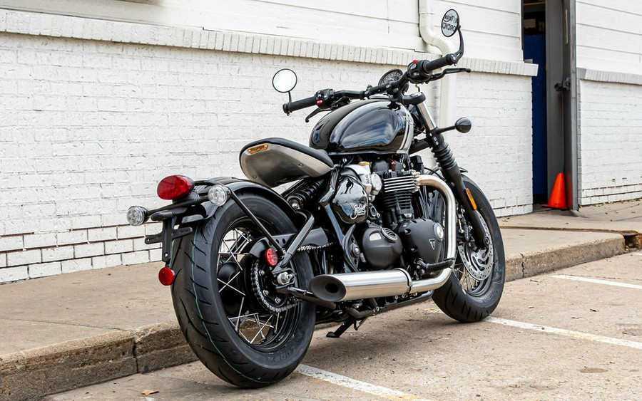 2024 Triumph Bonneville Bobber Jet Black/Ash Gray