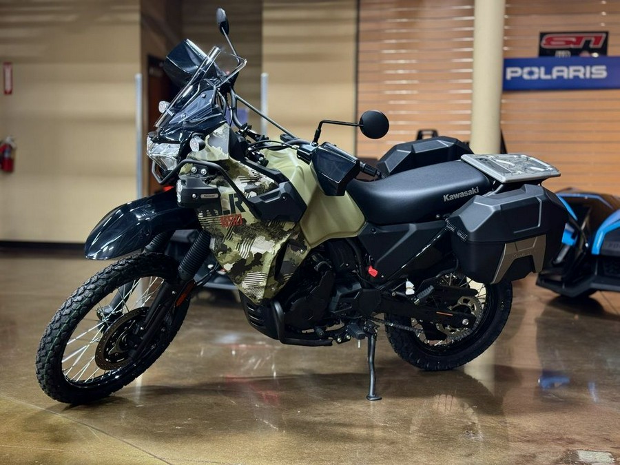 2026 Kawasaki KLR®650 Adventure ABS Cypher Camo Beige