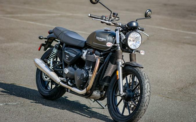 2022 Triumph Street Twin Matte Ironstone