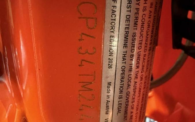 2026 KTM 350 XC-F Factory Edition