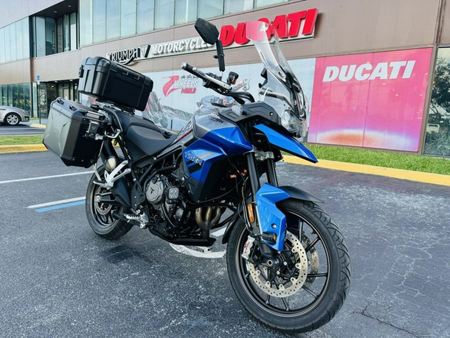 2021 Triumph Tiger 850 Sport Graphite Caspian Blue