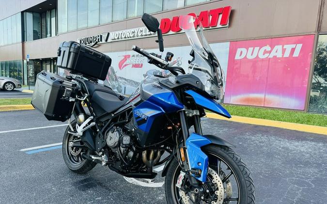 2021 Triumph Tiger 850 Sport Graphite Caspian Blue