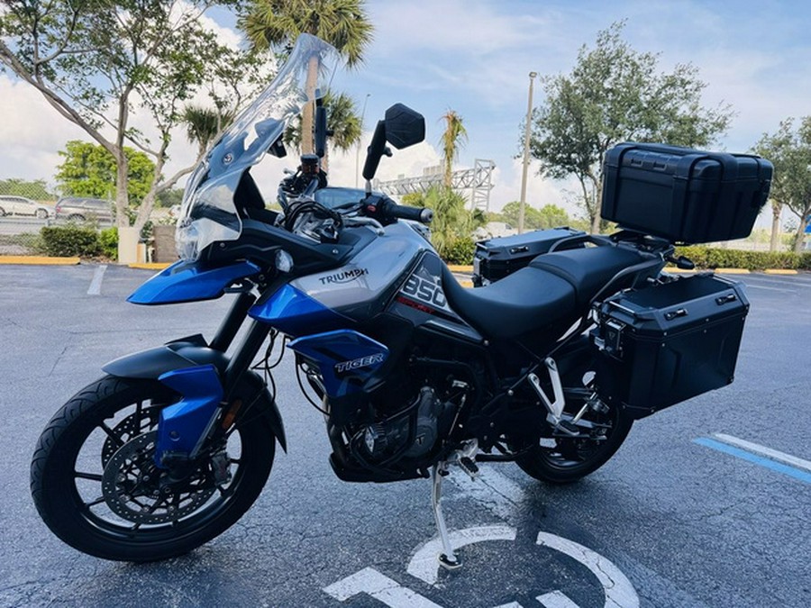 2021 Triumph Tiger 850 Sport Graphite Caspian Blue