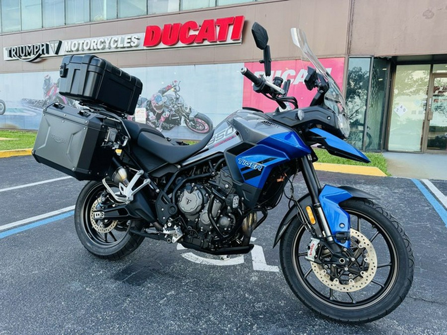 2021 Triumph Tiger 850 Sport Graphite Caspian Blue