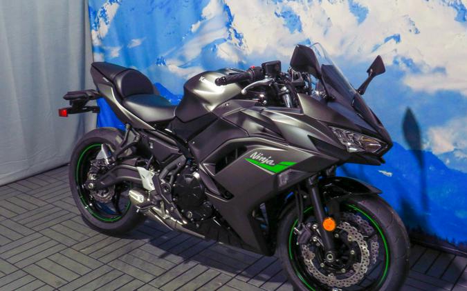 2024 Kawasaki Ninja® 650 Metallic Matte Graphenesteel Gray/Ebony