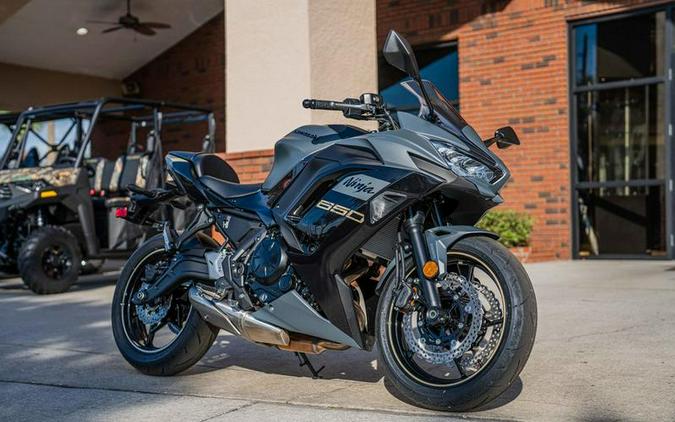 2024 Kawasaki Ninja® 650 Metallic Matte Dark Gray/Metallic Spark Black