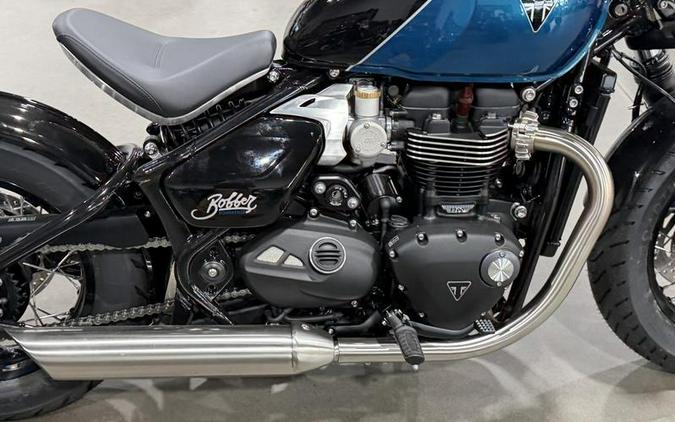 2026 Triumph Bonneville Bobber Interstellar Blue