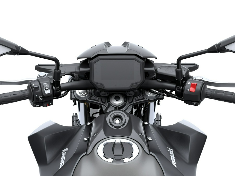 2026 Kawasaki Z650 S ABS Metallic Matte Graphenesteel Gray/Metallic Flat Spark Black - 110604