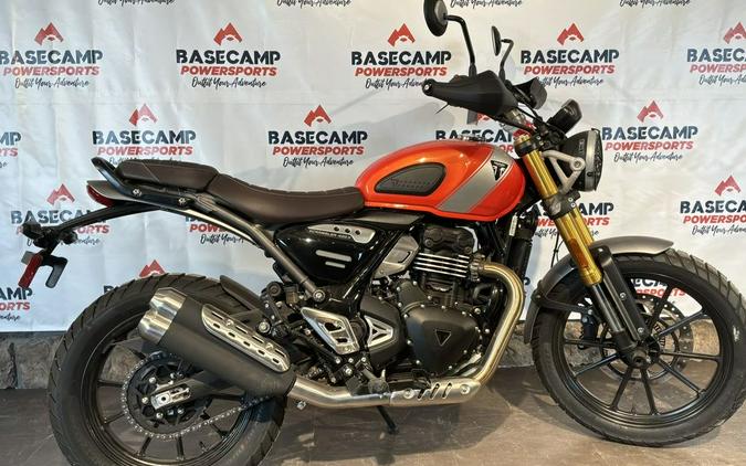 2026 Triumph Scrambler 400 X Baja Orange/Aluminium