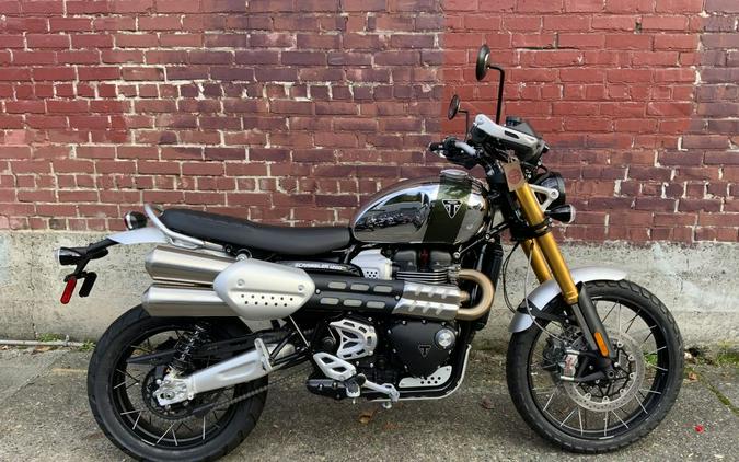 2023 Triumph DS4 SCRAMBLER 1200 XE CHROME-BROOKLANDS GREEN