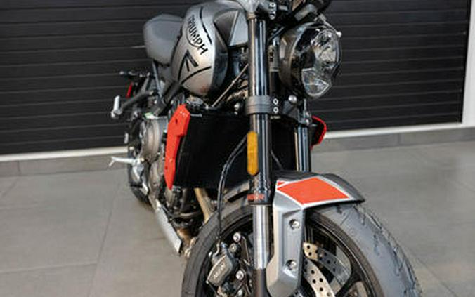 2023 Triumph Trident 660 Silver Ice Diablo Red