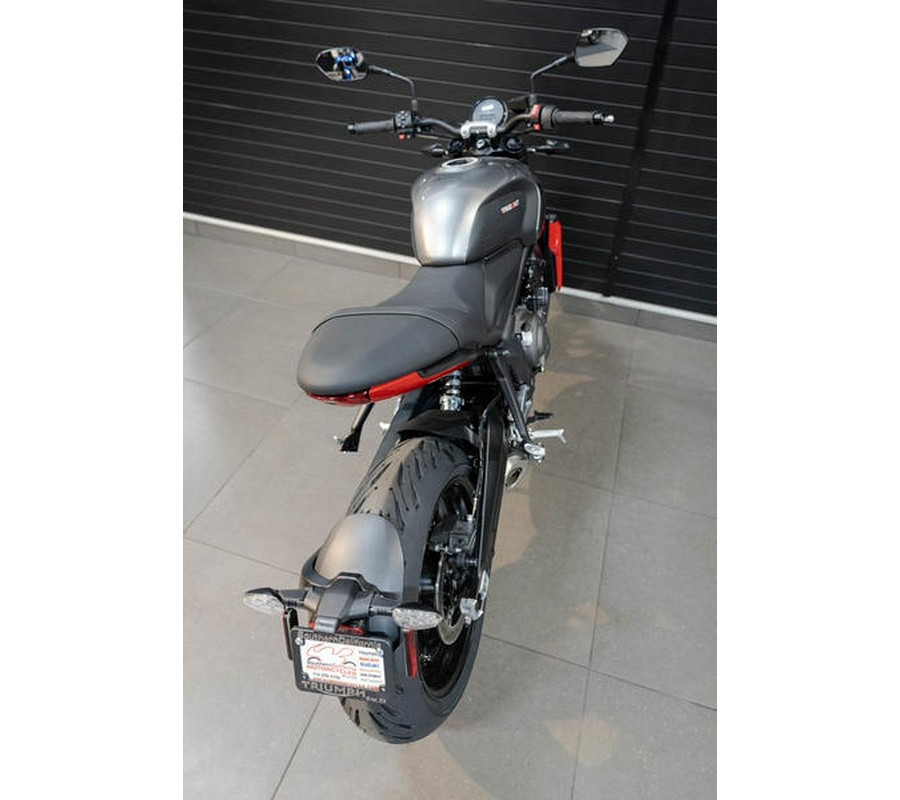 2023 Triumph Trident 660 Silver Ice Diablo Red