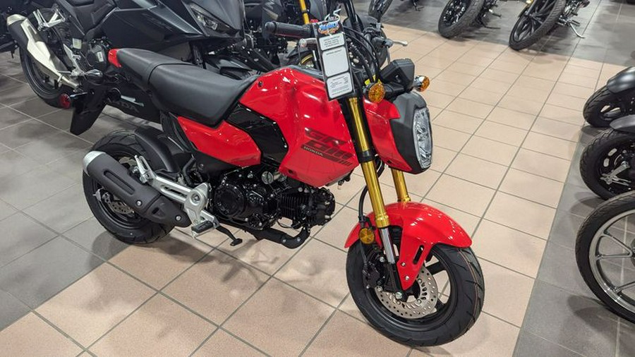 New 2025 HONDA GROM BASE CHERRY RED