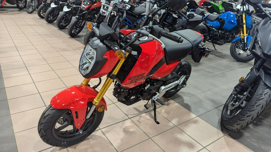 New 2025 HONDA GROM BASE CHERRY RED