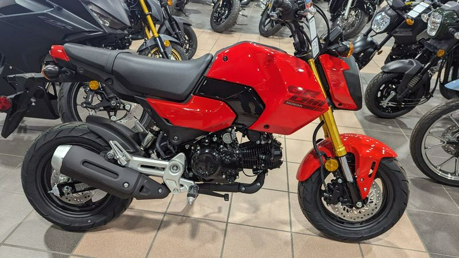 New 2025 HONDA GROM BASE CHERRY RED