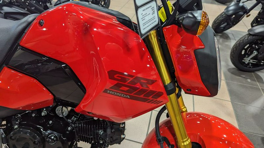 New 2025 HONDA GROM BASE CHERRY RED