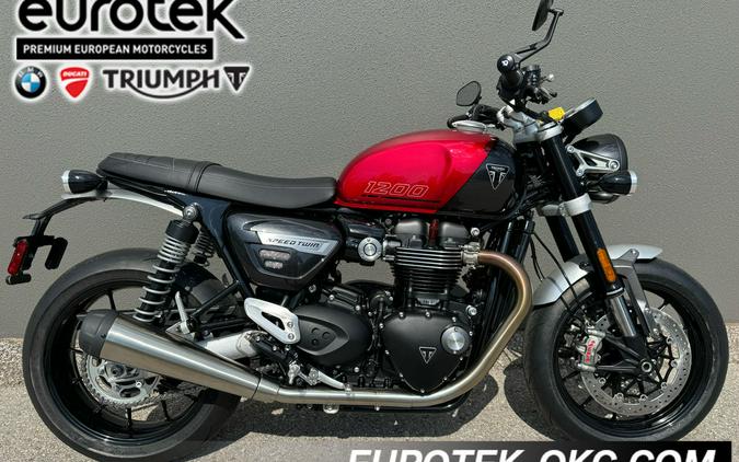 2024 Triumph Speed Twin 1200 Carnival Red/Storm Grey