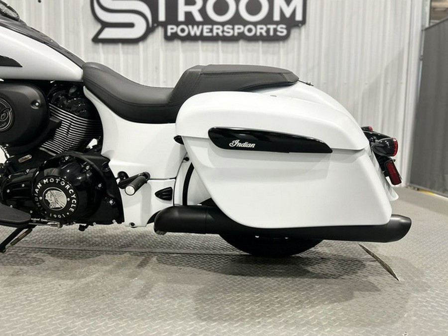 2026 Indian Springfield Dark Horse Ghost White Metallic Smo