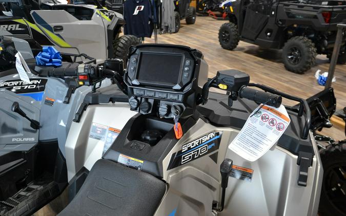 2023 Polaris Industries Sportsman 570 RIDE COMMAND Silver Quartz Metallic