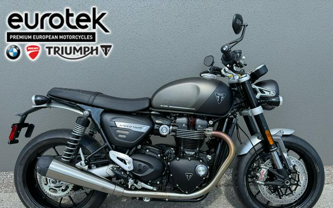 2024 Triumph Speed Twin 1200 Matte Ironstone/Matte Storm Grey