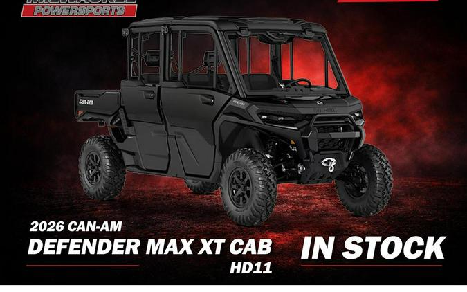 2026 Can-Am Defender MAX XT CAB HD11 With 10.25 in.display