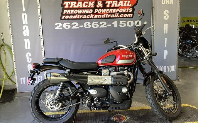 2017 Triumph Street Scrambler Korosi Red / Frozen Silver