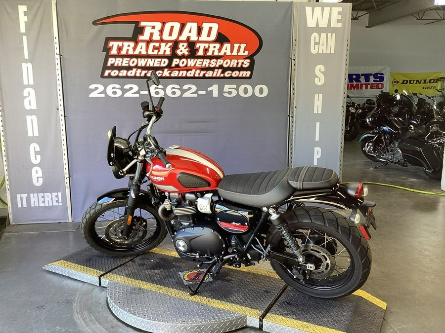 2017 Triumph Street Scrambler Korosi Red / Frozen Silver