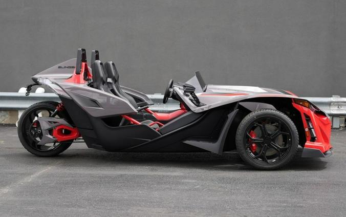 2026 Polaris Slingshot R AutoDrive Radiant Gray with Indy Red Pearl