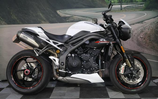 2019 Triumph Speed Triple RS Crystal White Metallic