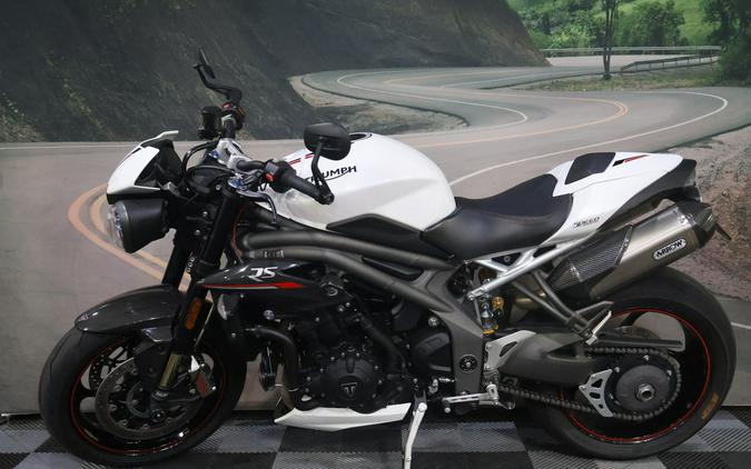 2019 Triumph Speed Triple RS Crystal White Metallic