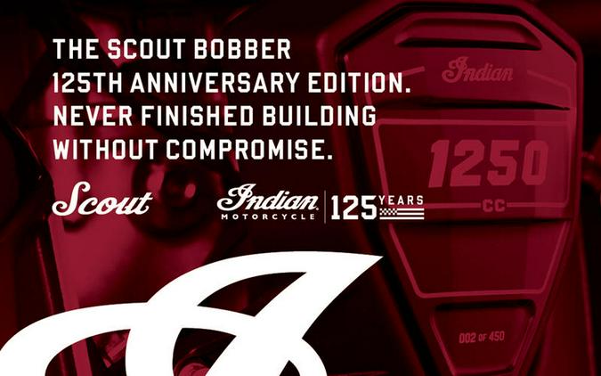 2026 Indian Motorcycle® Scout Bobber 125th Anniversary Edition 125th Anniversary Red with Black Cry