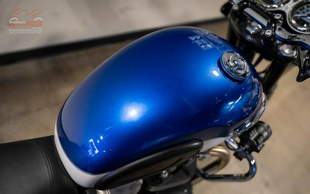 2022 Triumph Bonneville T100 Lucerne Blue/Fusion White