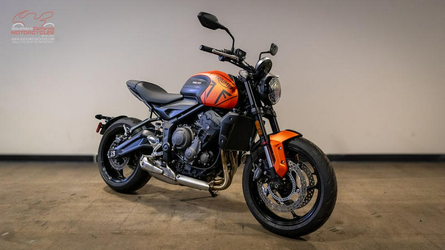 2023 Triumph Trident 660 Matte Baja Orange / Matte Storm Grey