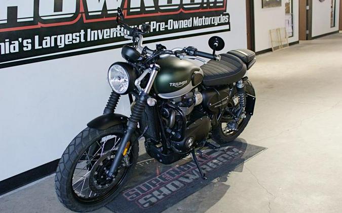 2019 Triumph Street Scrambler Matt Khaki and Aluminum Silver
