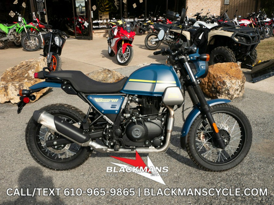 2023 Royal Enfield Scram 411 Skyline Blue 411 Graphite Blue