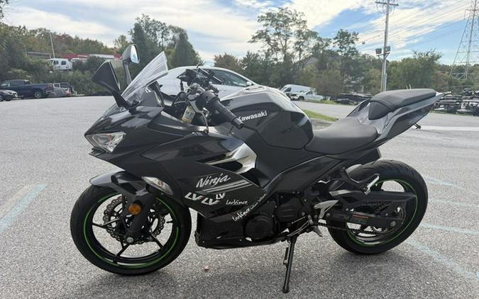 2022 Kawasaki Ninja 400 Metallic Carbon GrayMetallic Flat Spark Black