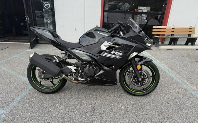 2022 Kawasaki Ninja 400 Metallic Carbon GrayMetallic Flat Spark Black