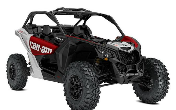 2025 Can-Am® Maverick X3 DS Turbo RR Fiery Red & Hyper Silver
