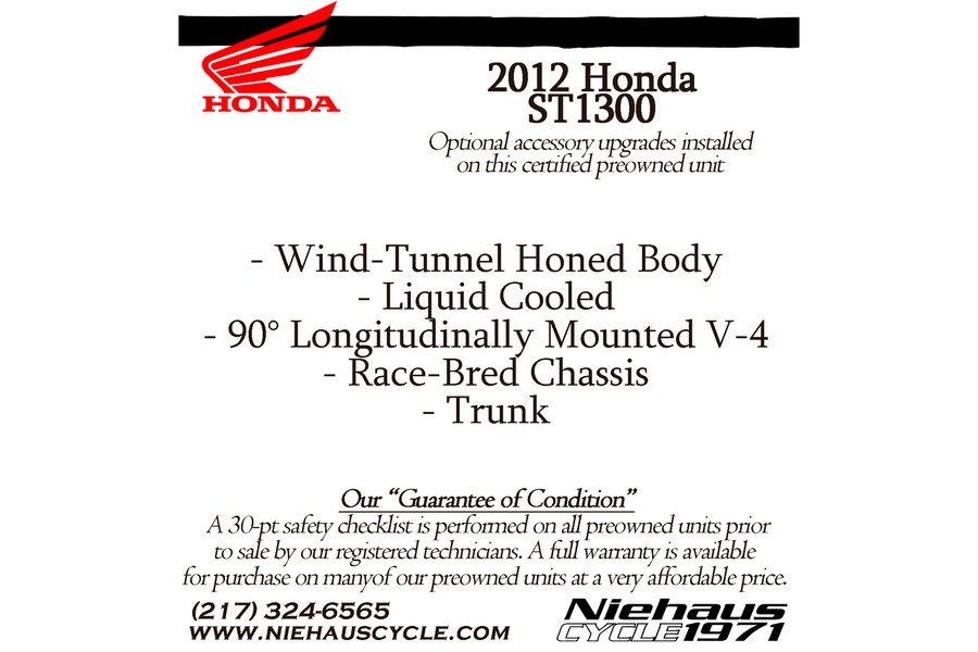 2012 Honda ST1300 ABS