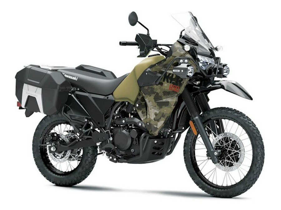 2026 Kawasaki KLR650 Adventure ABS Cypher Camo Beige