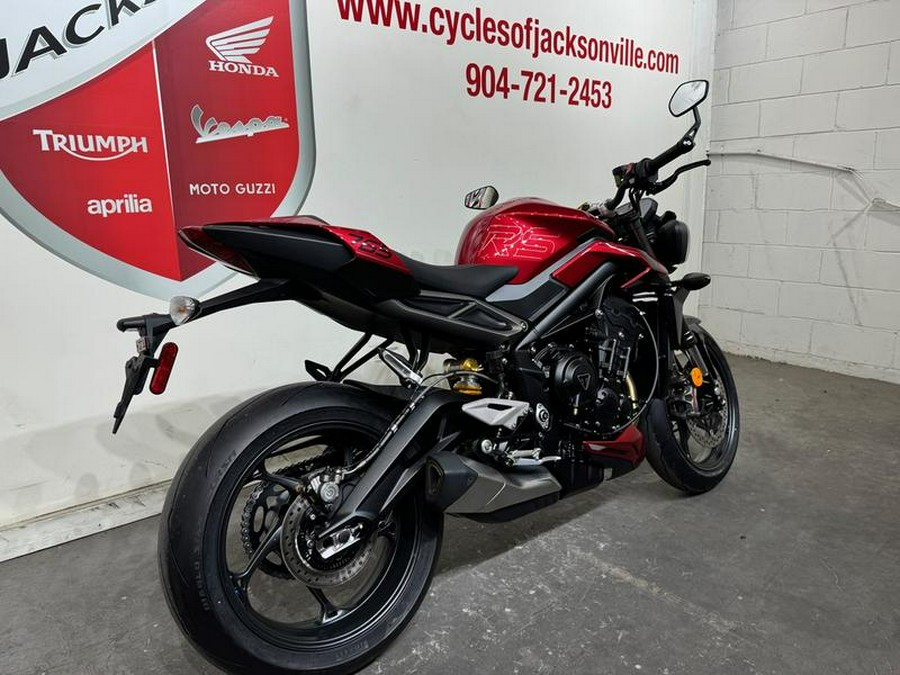 2024 Triumph Street Triple 765 RS Carnival Red