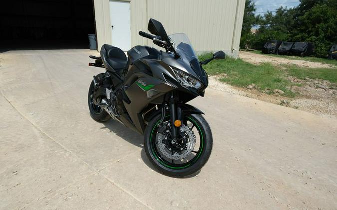 New 2024 KAWASAKI NINJA 650 METALLIC MATTE GRAPHENESTEEL GRAY AND EBONY