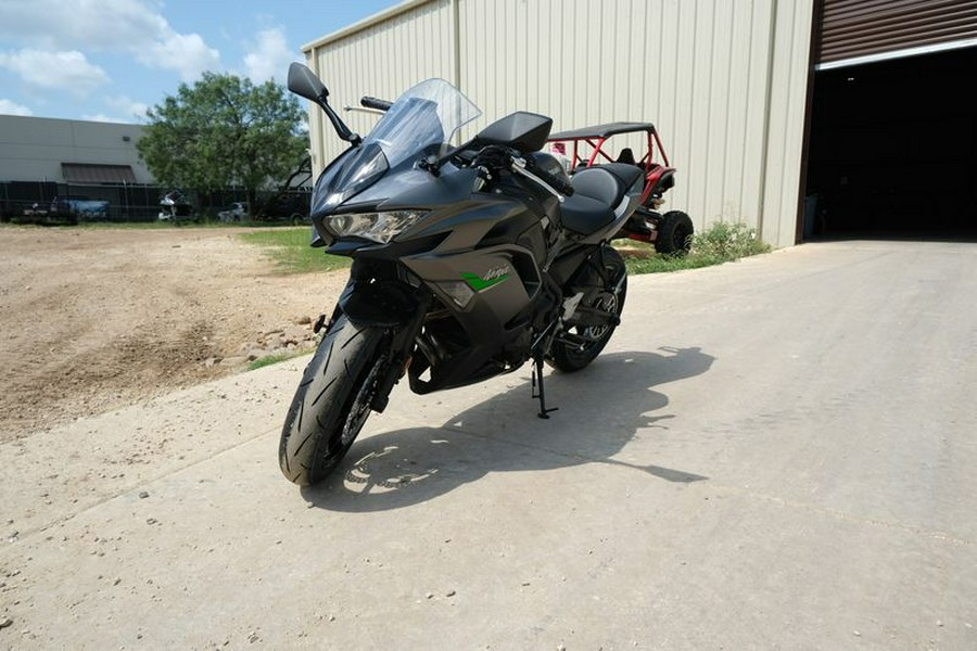 New 2024 KAWASAKI NINJA 650 METALLIC MATTE GRAPHENESTEEL GRAY AND EBONY