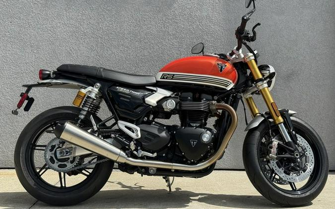 2025 Triumph Speed Twin 1200 RS Baja OrangeSapphire Black