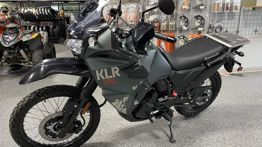 2025 Kawasaki KLR®650 S Metallic Matte Old School Green ABS