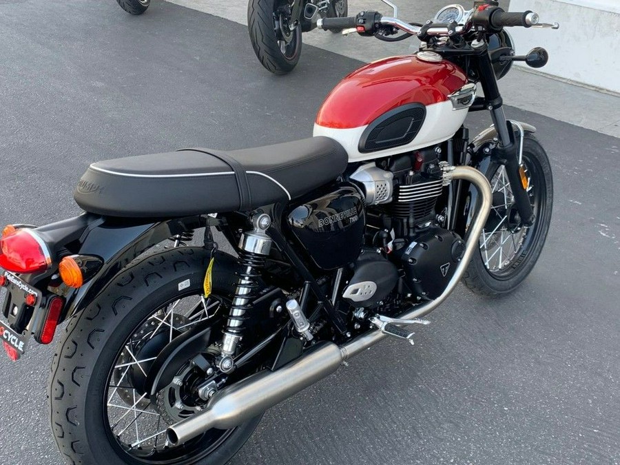 2024 Triumph Bonneville T100 Carnival Red/Fusion White