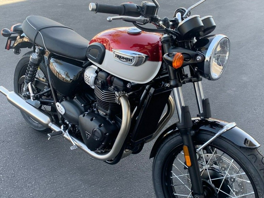 2024 Triumph Bonneville T100 Carnival Red/Fusion White